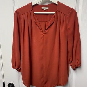 Orange dress shirt